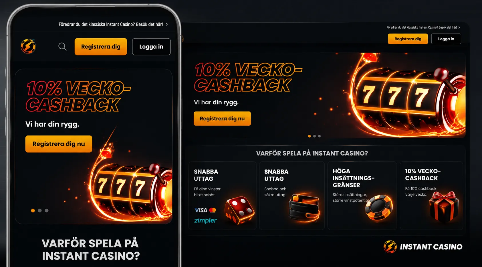 Bästa utländska casino 2026: Instant Casino